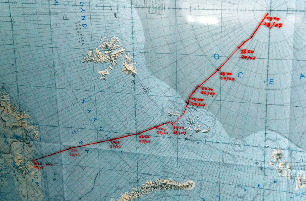 Die Route der Yamal zum Nordpol