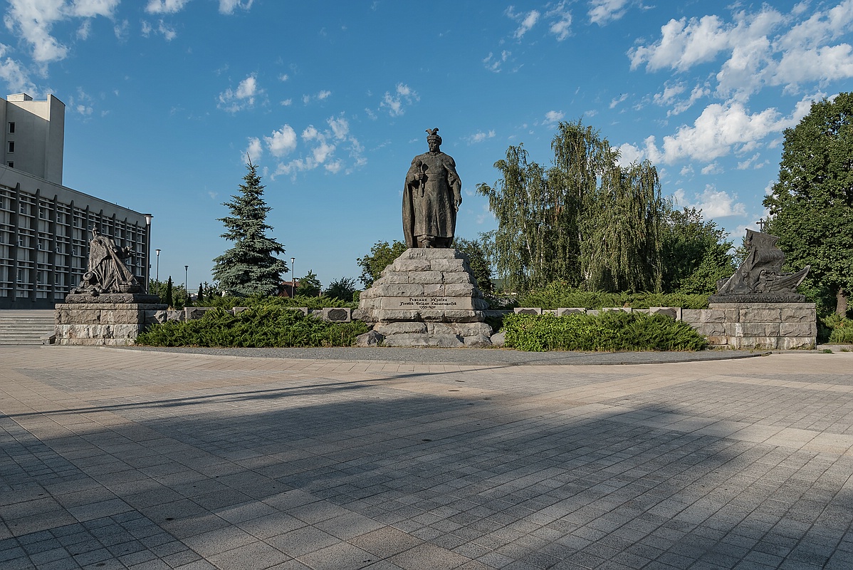 Die Statue eines s.g. Getmans