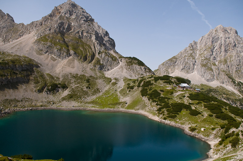 Drachensee mit Coburger Hütte, Ehrwald/Tirol