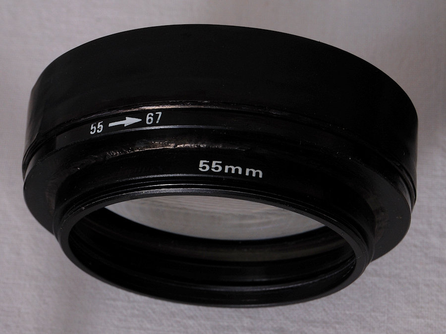 Dreilinser-Makrovorsatz für selbstgebautes 105/5.6 "medical-nikkor"