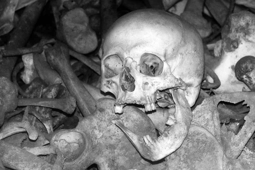 DSC 3292 bearbeitet klein B&amp;W,  Beinhaus von DouaumontFrankreich