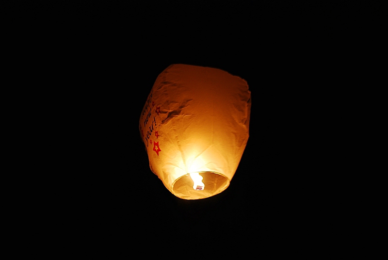 Eine unserer Himmelslaternen
