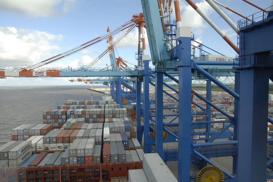 Emma Maersk Blick  voraus