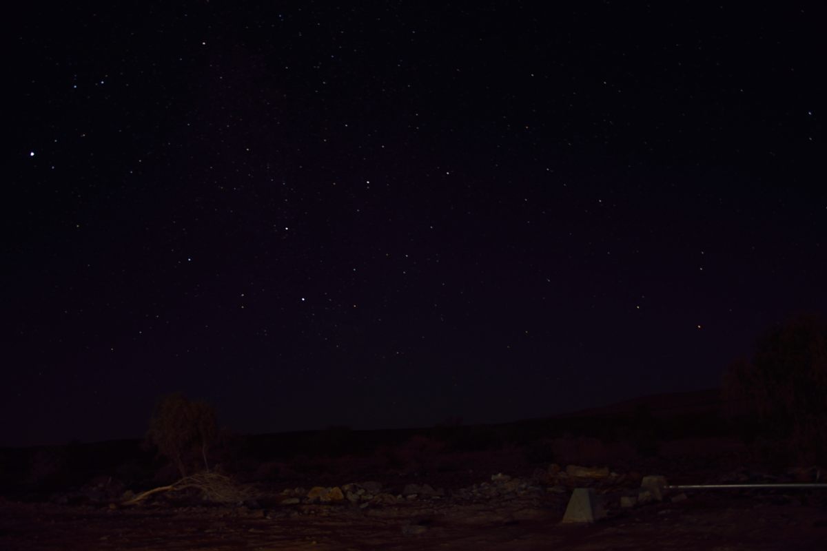 erster Versuch Namibia Sternenhimmel