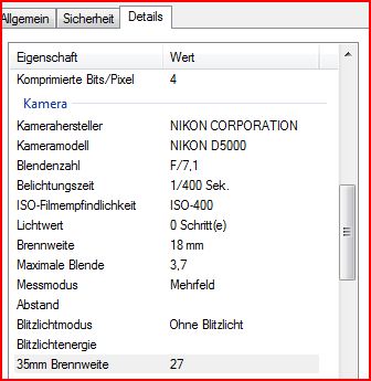 Exif Datei