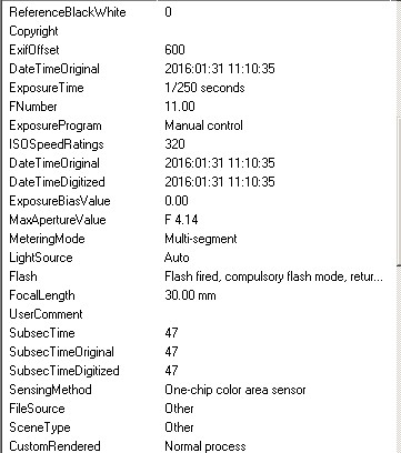 Exif Schlecht