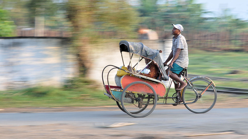 Fahrradrikscha in Sragi, Java
(2859)