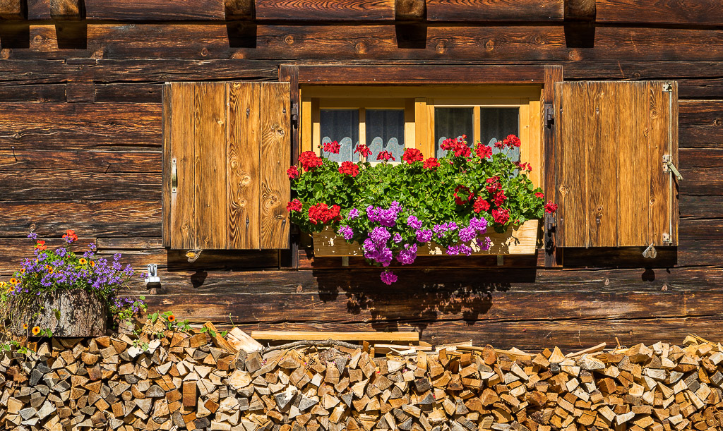 Fenster Almhütte