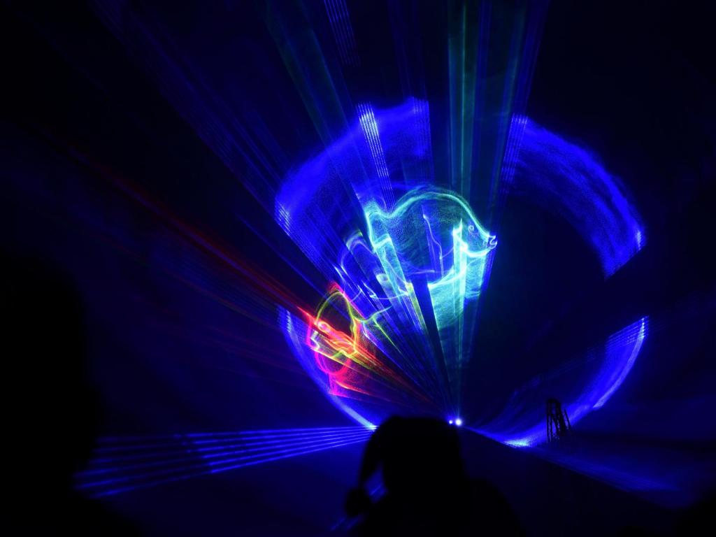 Fisch im Laserkreis