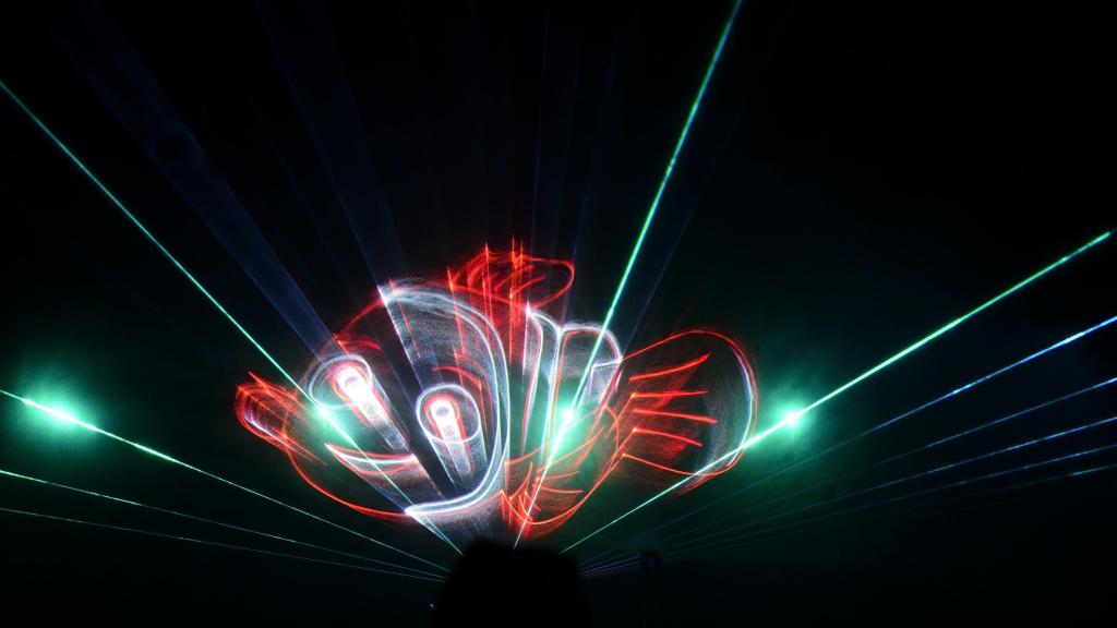 Fisch im Laserlicht