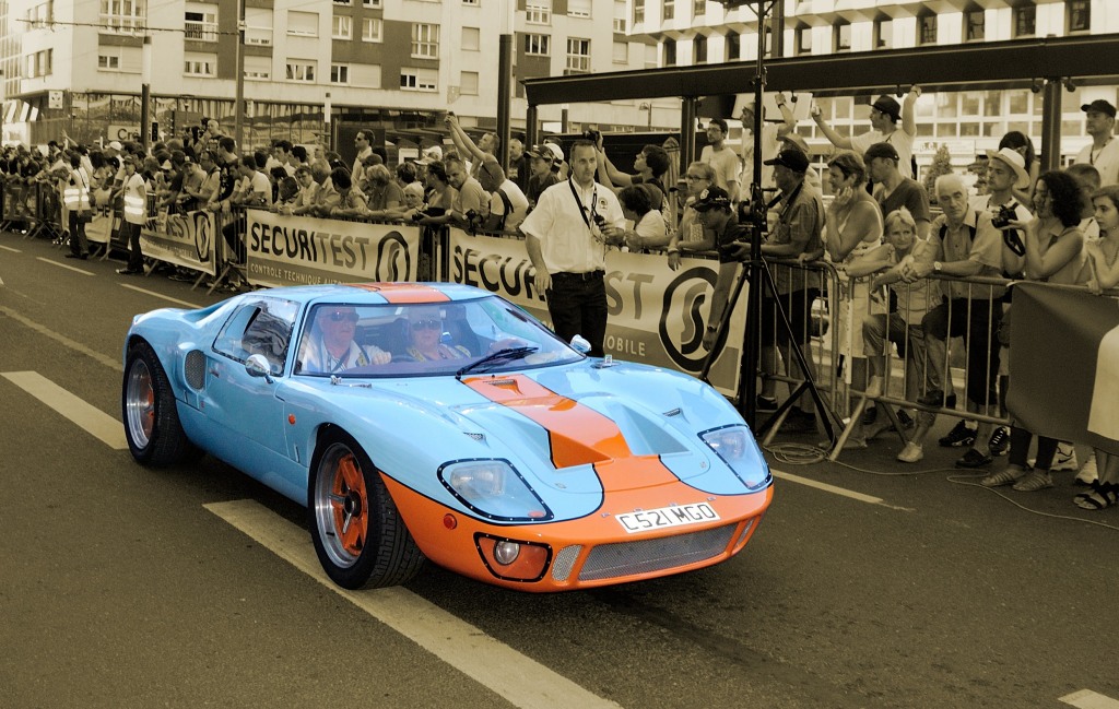 Ford GT40, bei der Fahrerparade in Le Mans