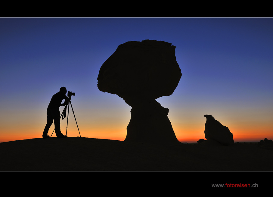 Fotografieren in der Weissen Wüste