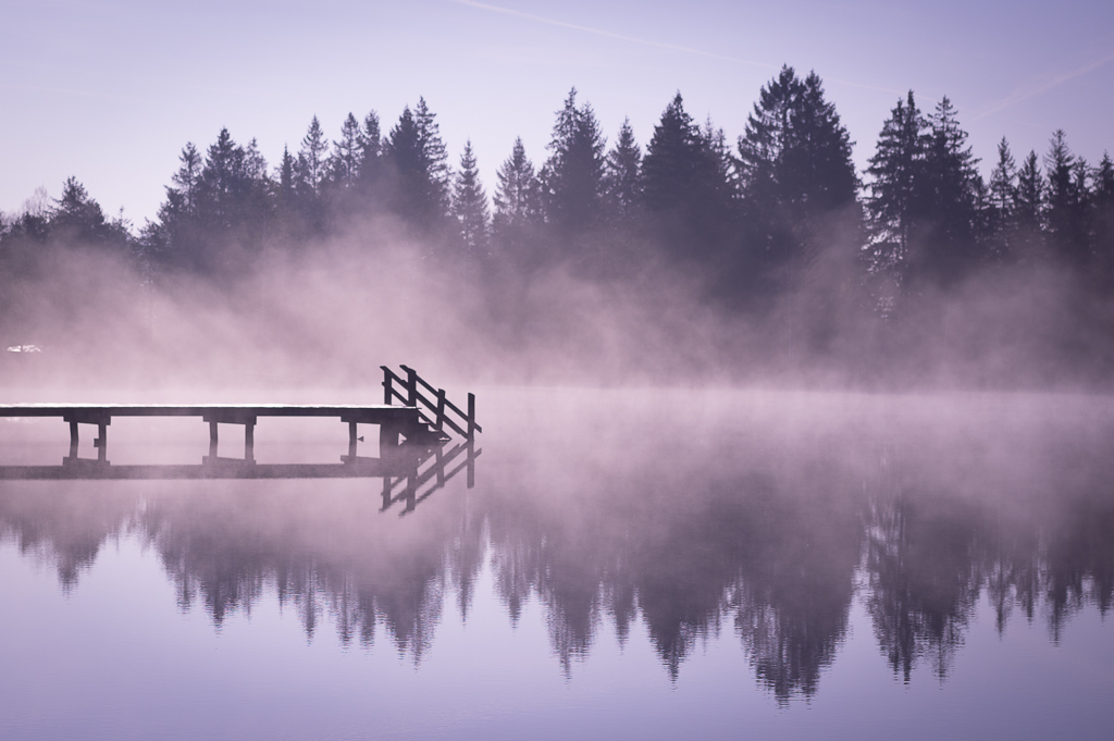 Frühmorgens am See
