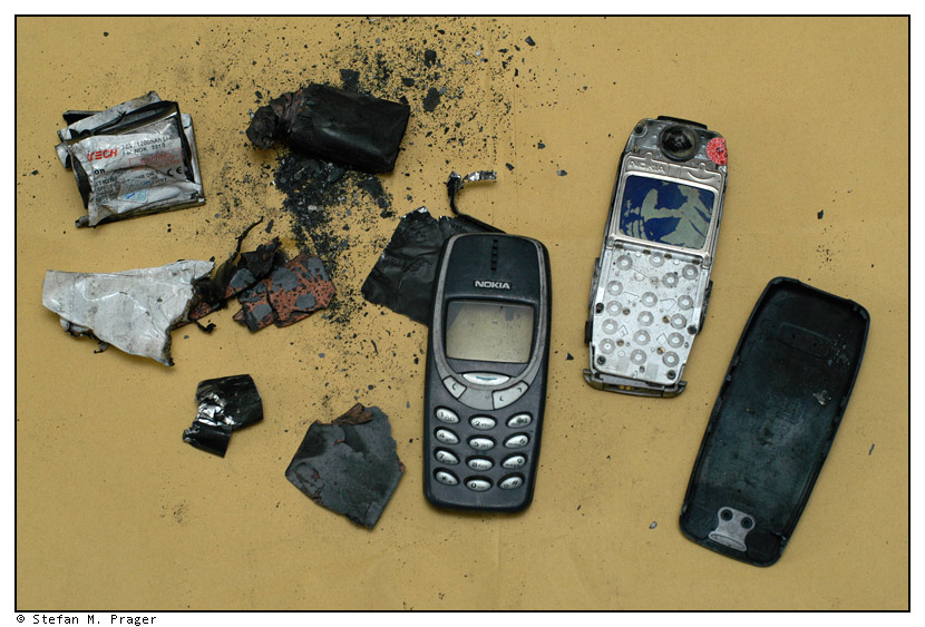 Fremdakku explodiert in Nokia Handy