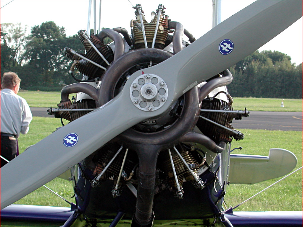 Fw 44 Stieglitz "D-EMIL", Motoransicht