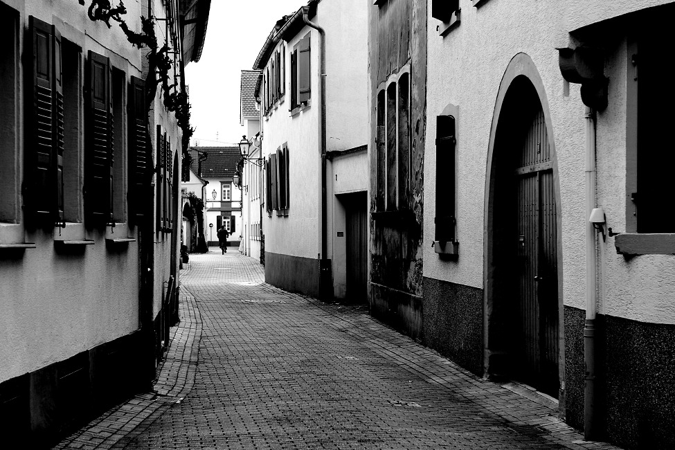Gasse Deidesheim s/w