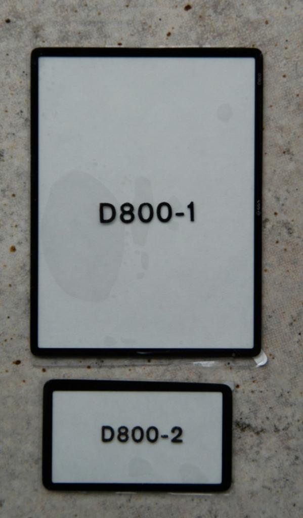 GGS für die Nikon D800 / mit Schutzfolien