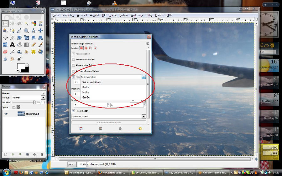 gimp selection tutorial 2