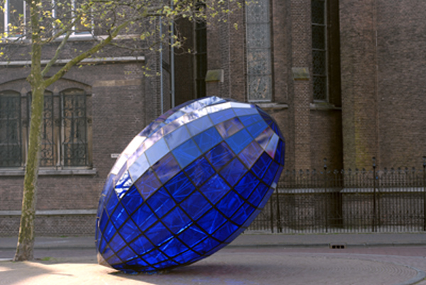 Glaskunstwerk in Delft