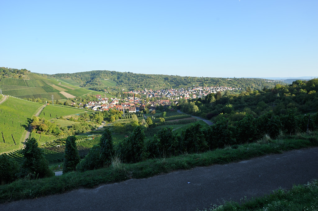 Grabkapelle Württemberg, Blick nach Uhlbach, DSC1259