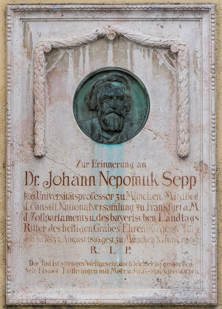 Grabplatte Prof. Sepp
