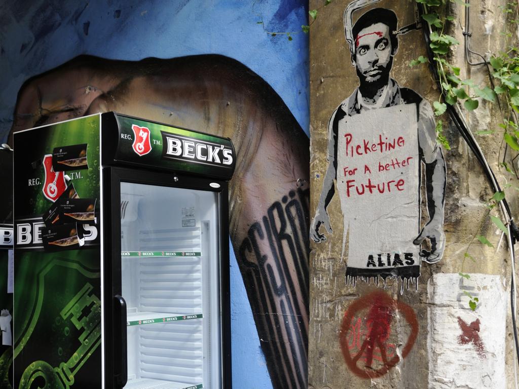 Grafiti platziert