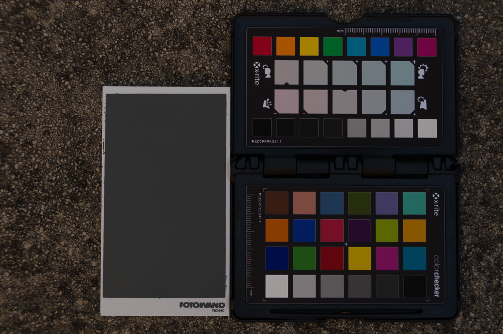 Graukarte + ColorChecker
