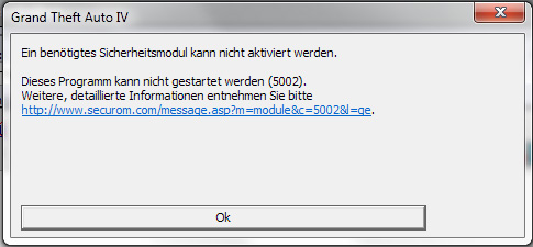 GTA IV Fehler 502 Kopie