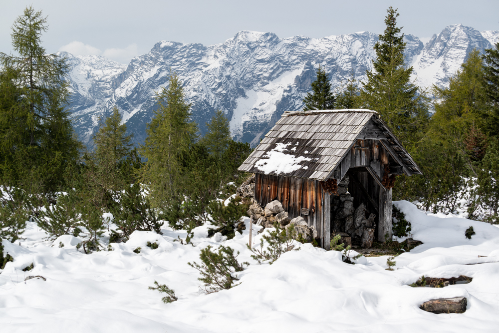 Hütte am Schafkogelsee