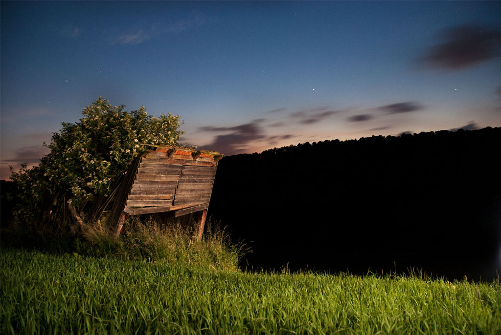 Hütte Lightpainting