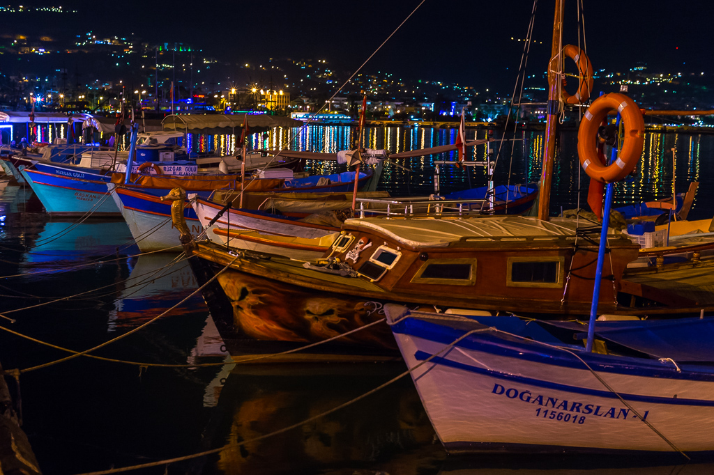 Hafen Alanya nachts