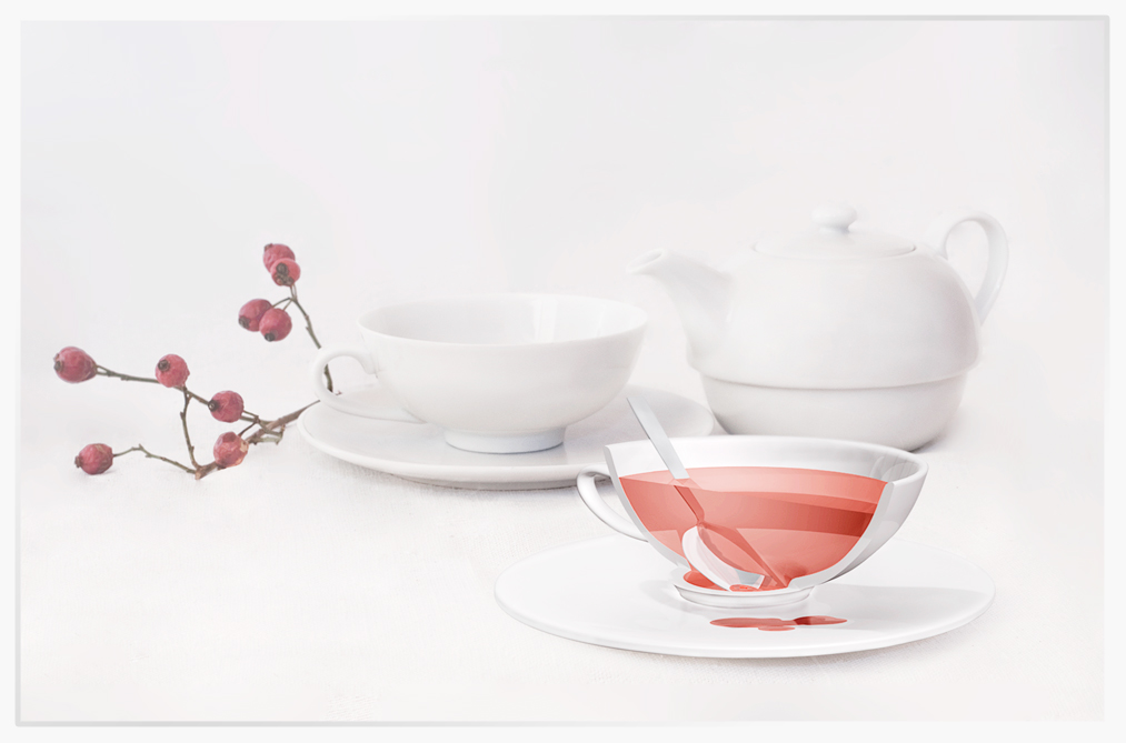 halbe tasse tee