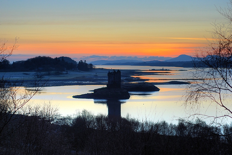 HDRI - Castle Stalker nach dem Sonnenuntergang