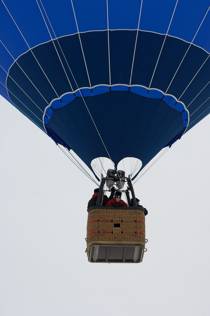 Heißluftballon runterschauen