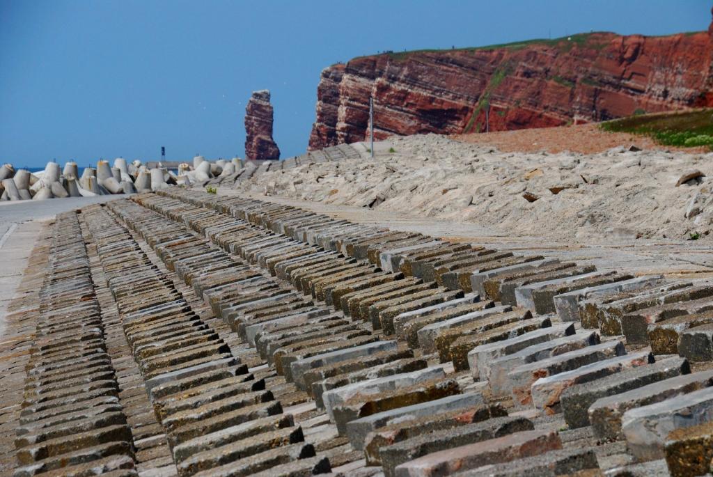 Helgoland, Preussenmauer, Nord-Südseite
