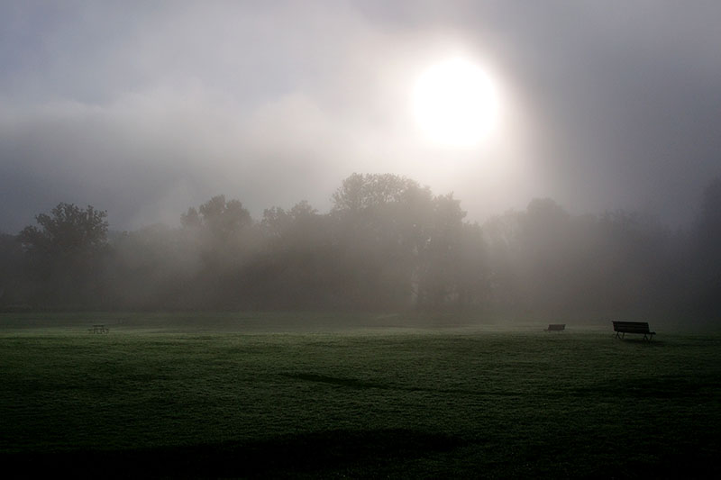 Hellbrunn Salzburg - Sonne und Nebel