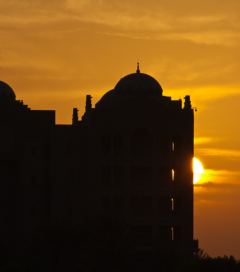 Herrscher Palast Abu Dhabi Siluette 0k9