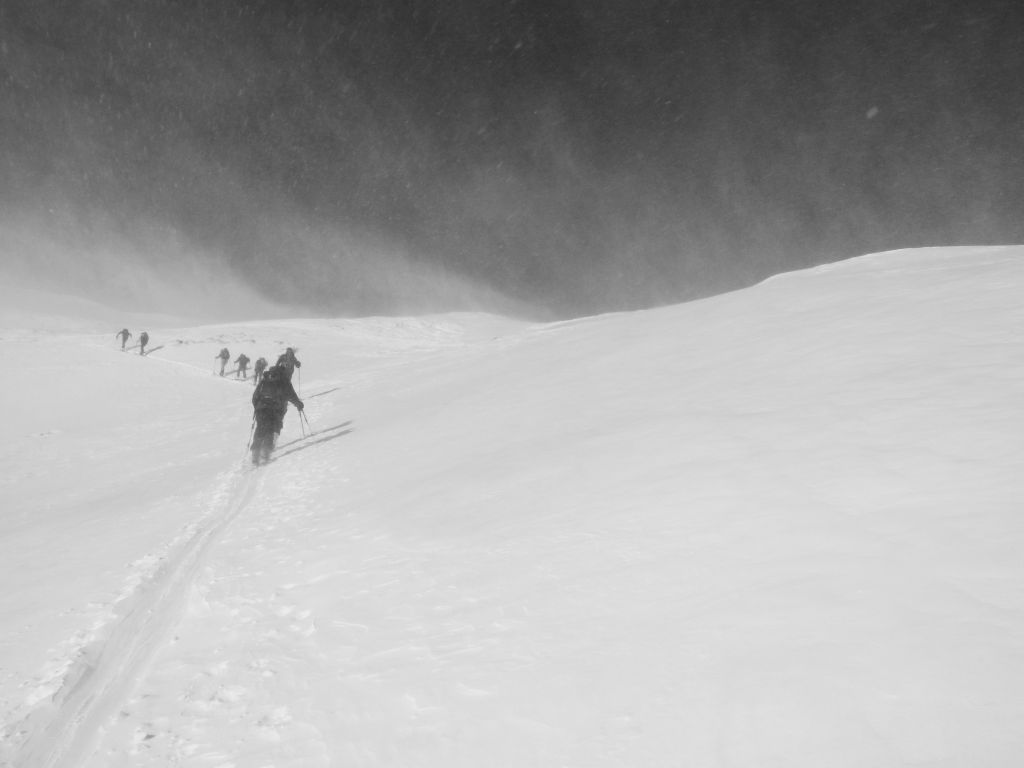 Hl-3-König-Skitour - Stürmischer Aufstieg