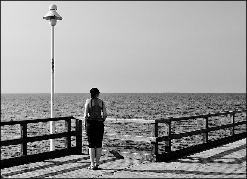 Horizont im Blick-Seebrücke Usedom