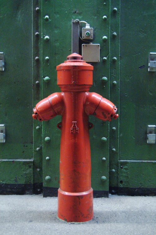 Hydrant im Elbtunnel, Hamburg