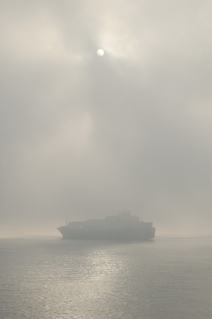 Im Nebel vor Livorno