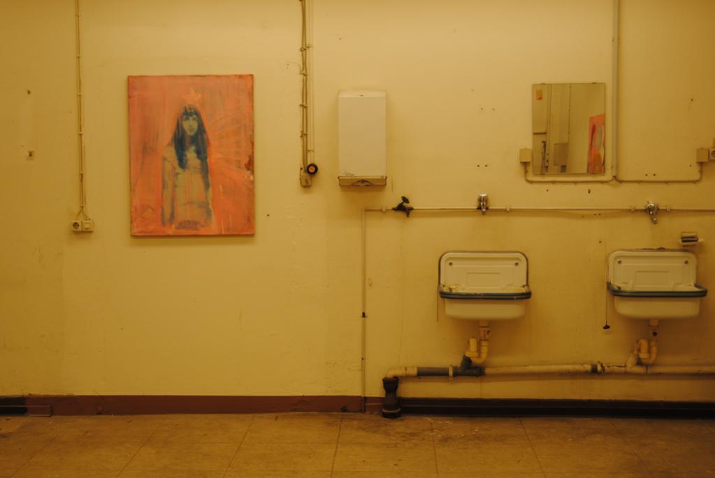 In einer Ausstellung