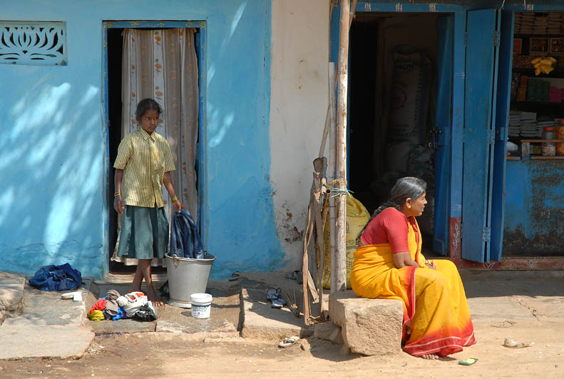 In the streets of Hampi