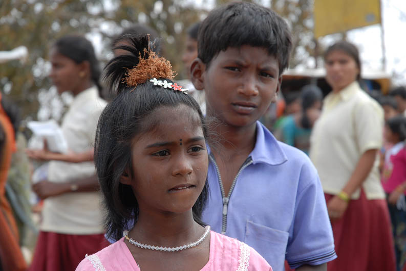 Indian children in Mysore (Karnataka)