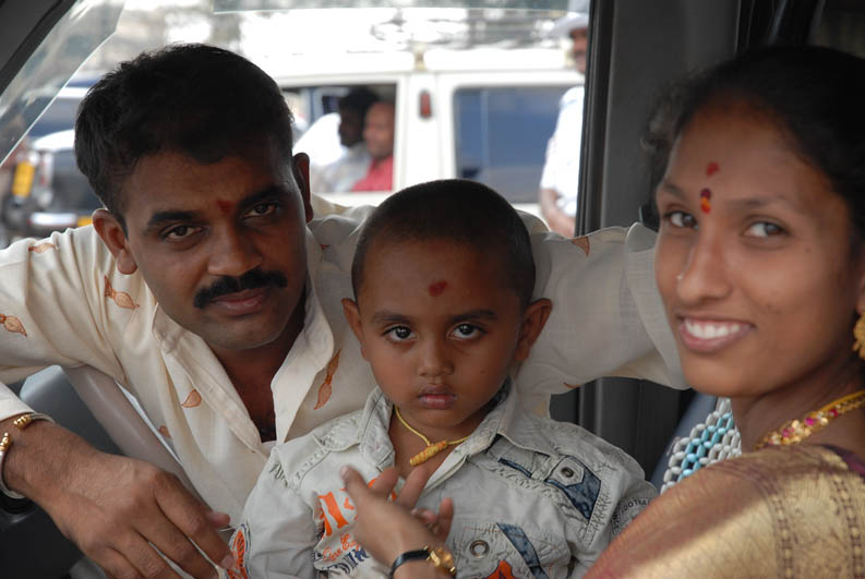 Indian family at Chamundi Hill