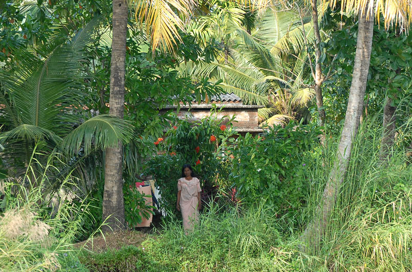 Indian woman living in the Backwaters (Kerala)