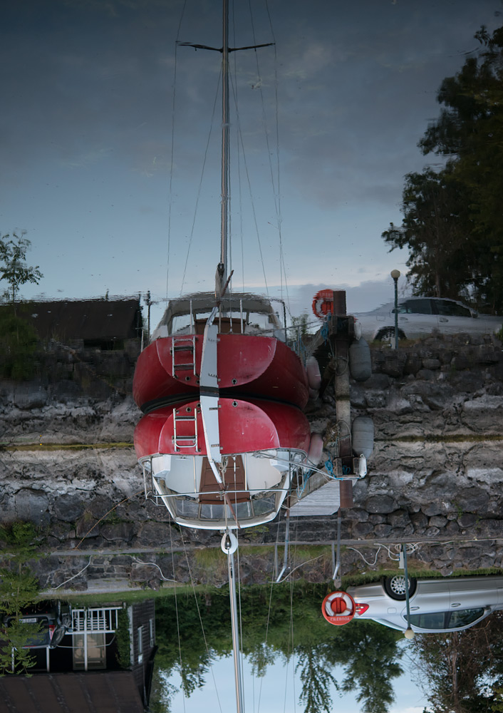 irland
surreal
spiegelung
schiff