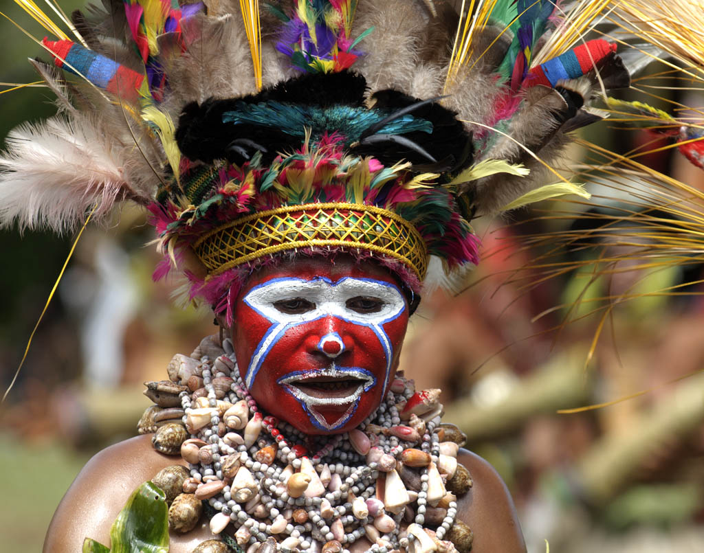 Ius Meri Frau aus den Western Highlands auf dem Mount Hagen Festival