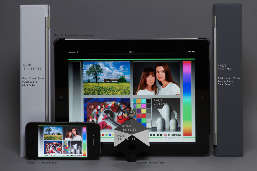 iWB WhiteBalance with iPad, iPad Smartcover