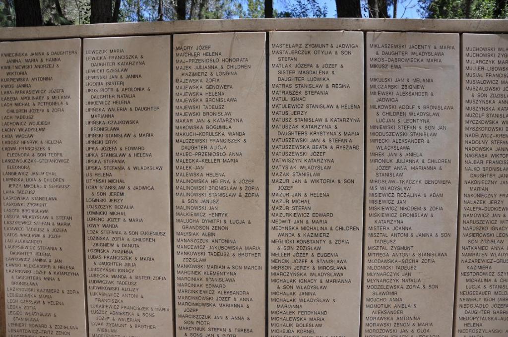 Jerusalem, Yad Vashem: garten der Gerechten